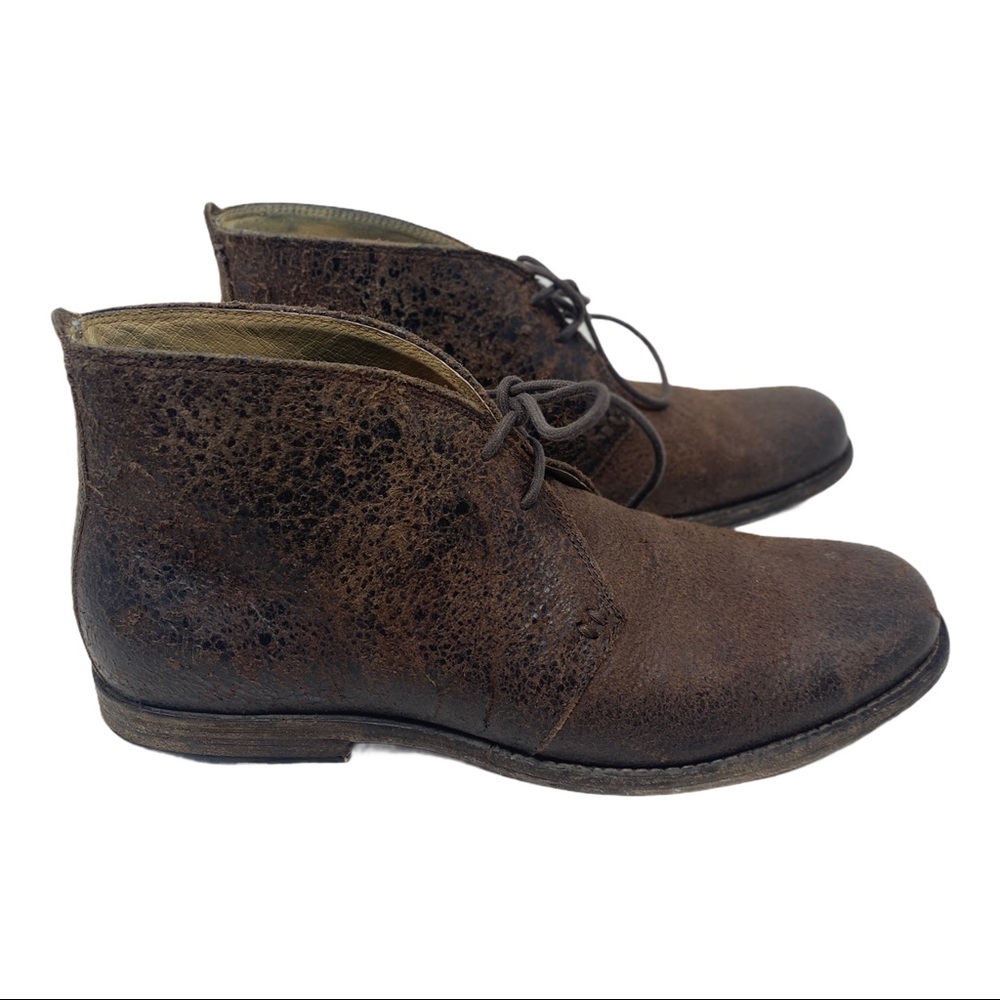 - Frye Phillip Distressed Leather Chukka Boots